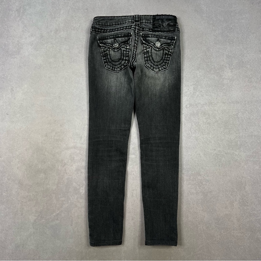 True Religion Black Skinny Jeans Sleek Fit